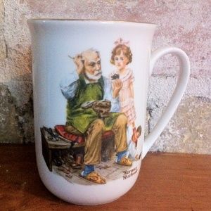 ⭐ 3/$18 - Norman Rockwell The Cobbler Coffee Mug